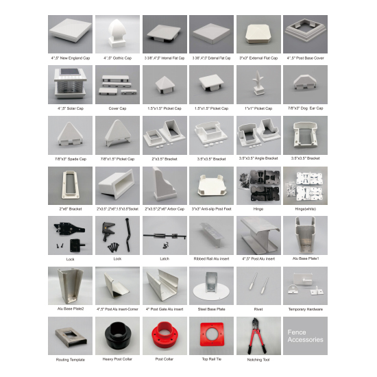 PVC -Zauntafeln Zubehör